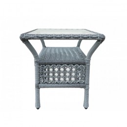 Садовый стол кофейный прямоугольный DECO, шоколад