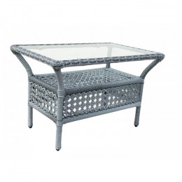 Садовый стол кофейный прямоугольный DECO, шоколад