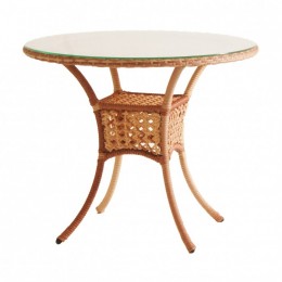 Стол садовый круглый DECO 90 см, шоколад