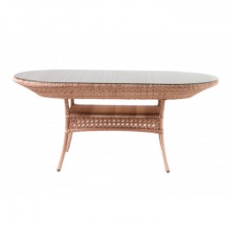 Стол садовый обеденный овальный CAMELLIA, шоколад