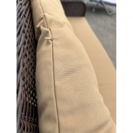 Диван AIKO AMARANT трехместный шоколад/бежевый