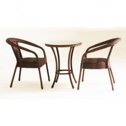 Комплект садовой мебели DECO 2 с круглым столом, серый