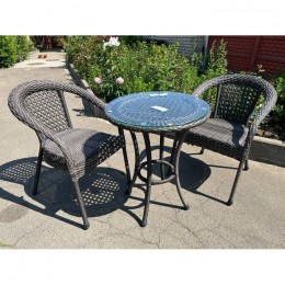 Садовое кресло из искусственного ротанга DECO 7019П, серый