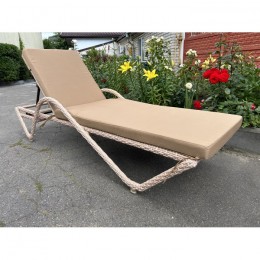 Шезлонг RELAX 7035П капучино с бежевой подушкой